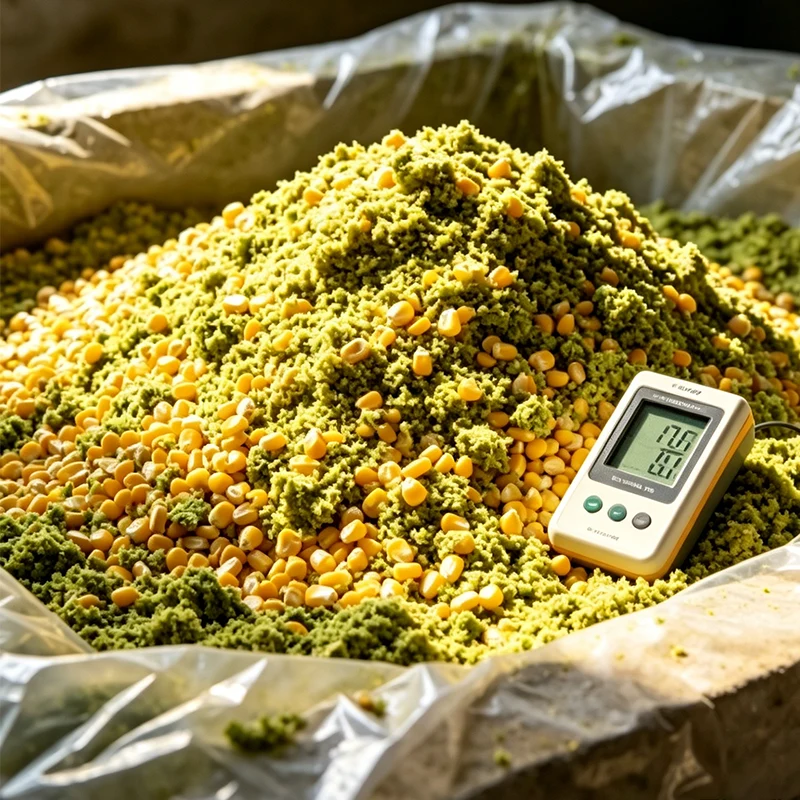 Insilato di mais fermentato di alta qualità